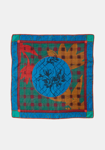 Scarf Square Taj Flowers
