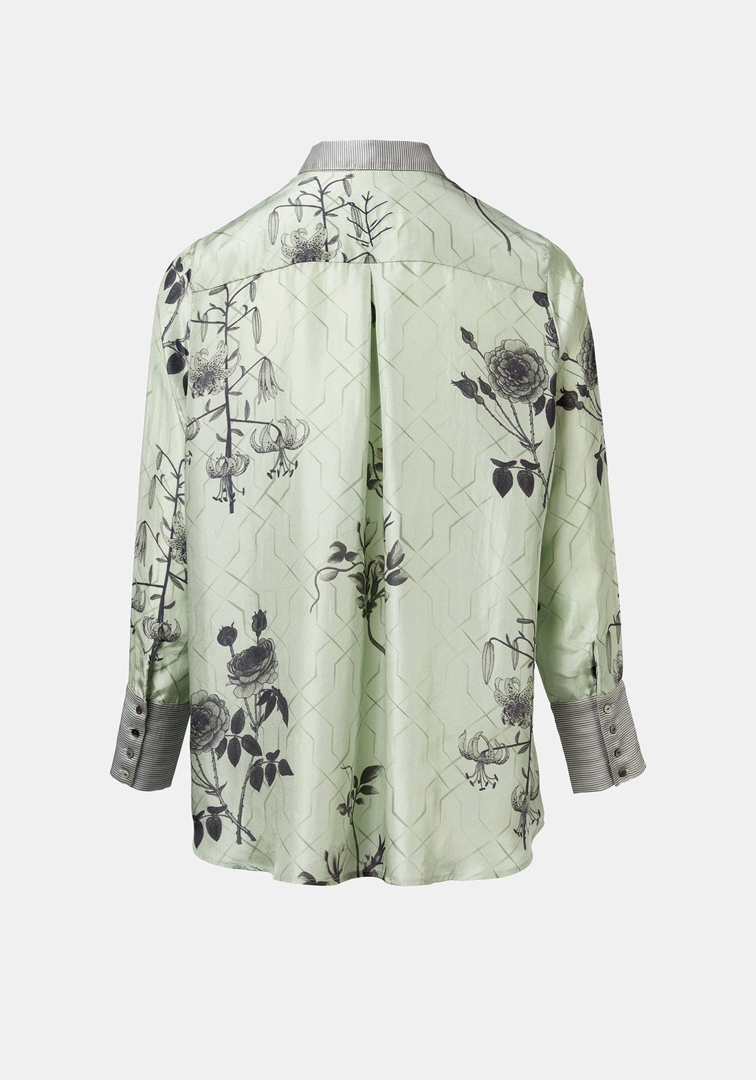 Shirt Simple Taj Flowers Silver Green