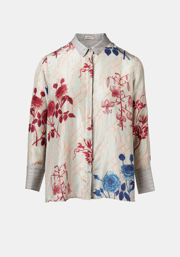 Shirt Simple Taj Flowers Multicolour