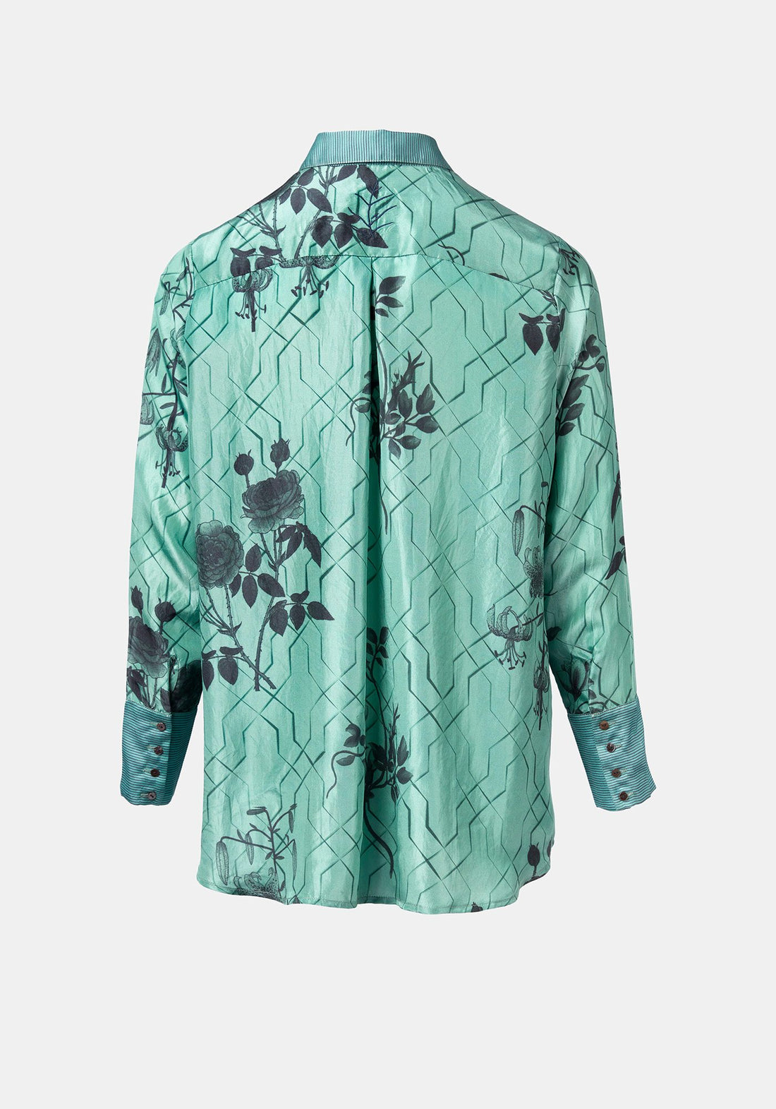 Shirt Simple Taj Flowers Malachite Green