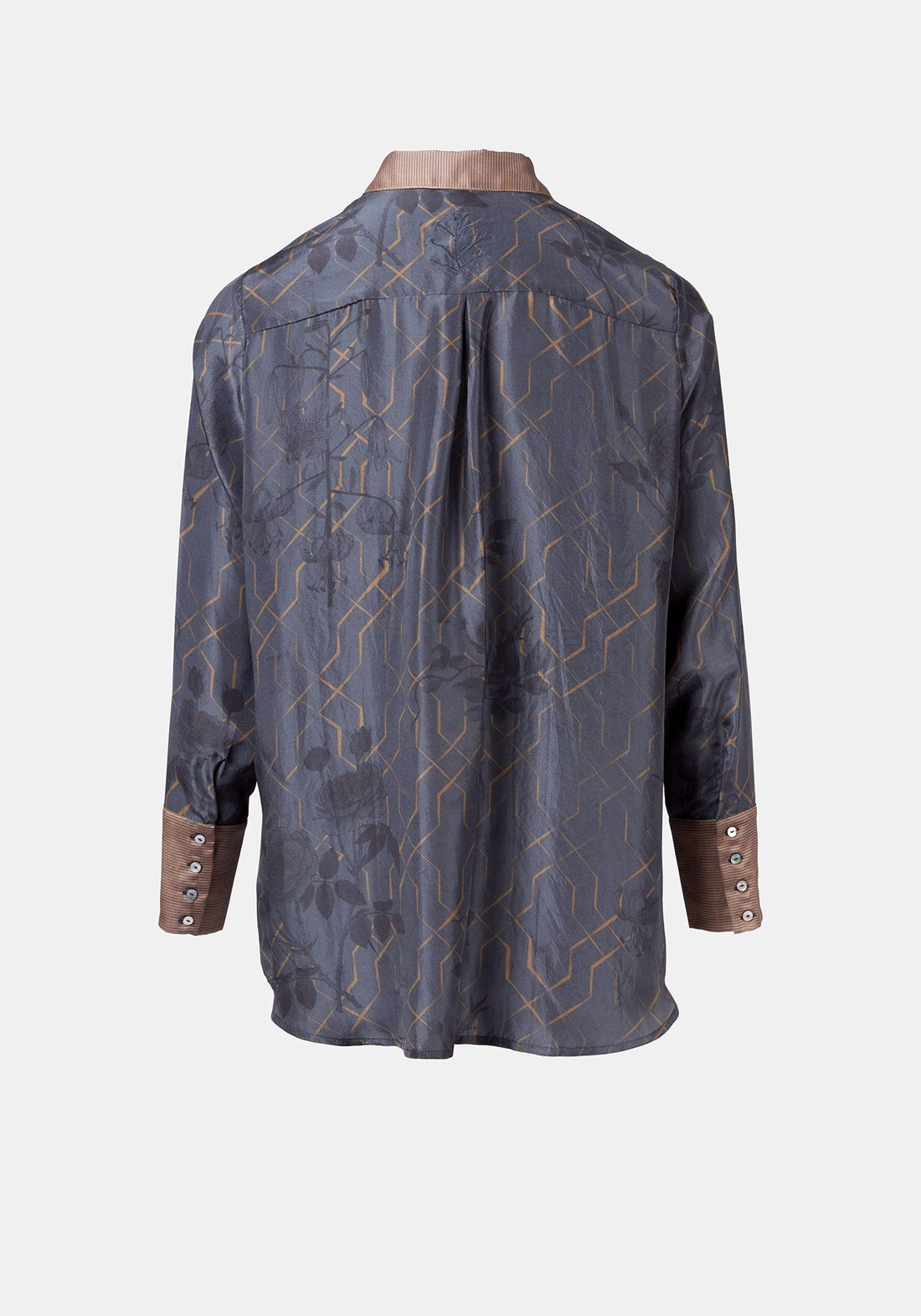 Shirt Simple Taj Flowers Dark Night