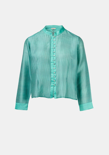 Shirt Geisha Stripes Malachite Green