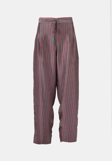Trousers Peter Stripes Duck Green l Cheery