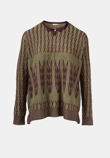 Top Key Polo Collar Sage Green