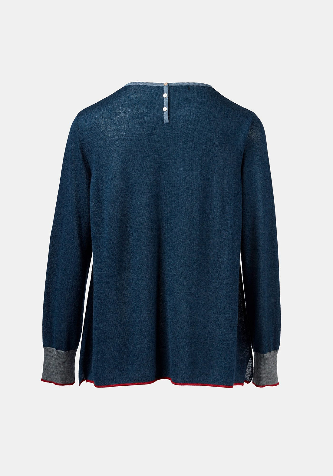 Top Key Round Neck Navy