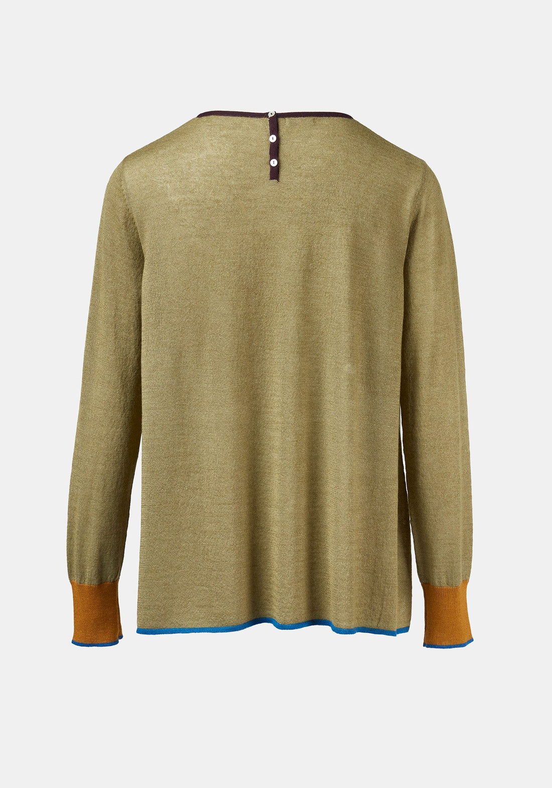 Top Key Round Neck Sage Green