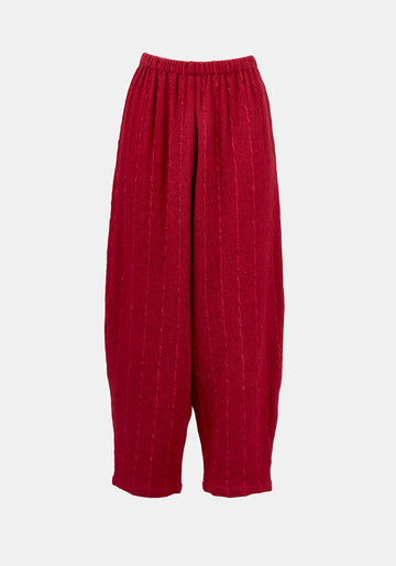 Trousers Oriental Hemp Stripes Cherry