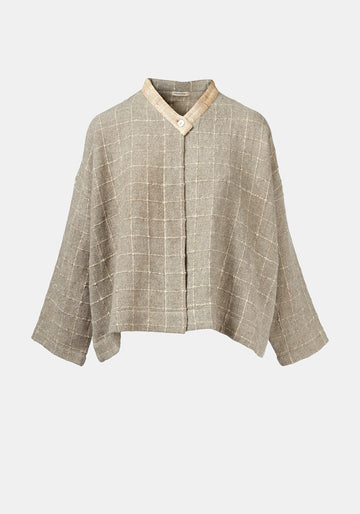 Coat Ailko Hemp Checks Natural Yak