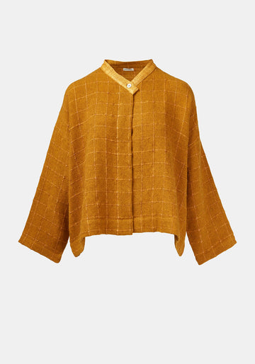 Coat Ailko Hemp Checks Amber
