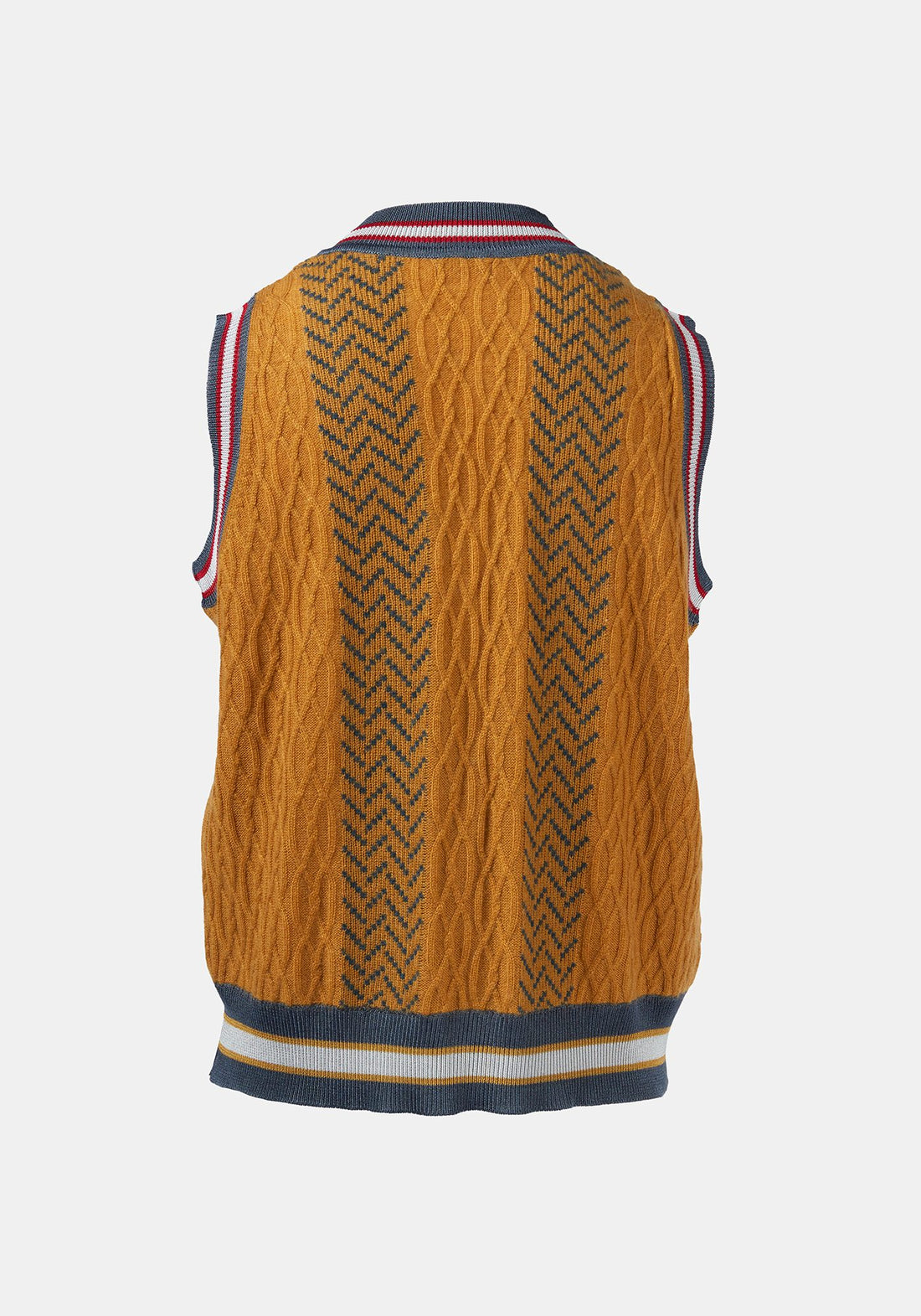 Vest Tender Jacquard Cable Amber