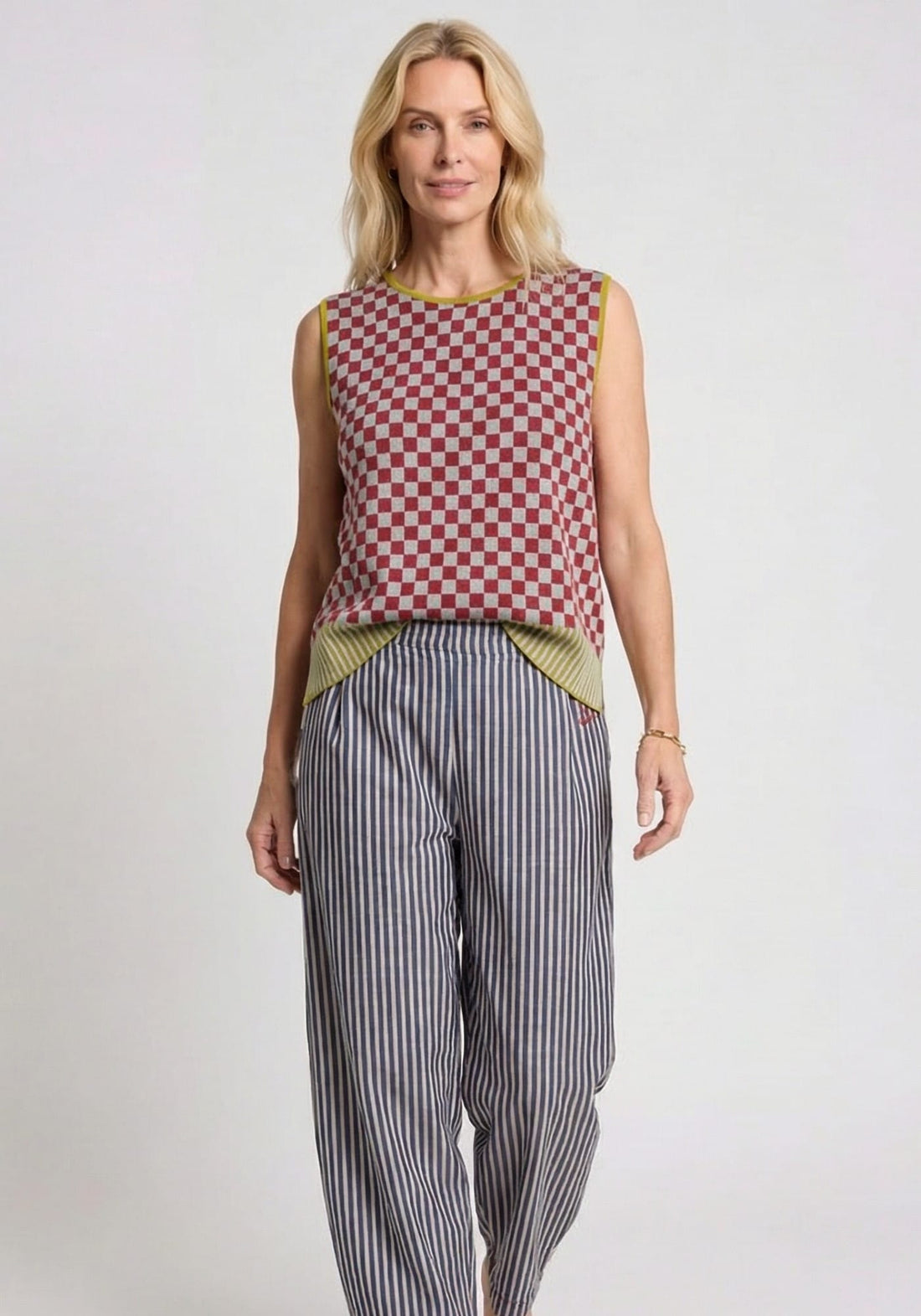 Trousers Oriental Stripes Indigo