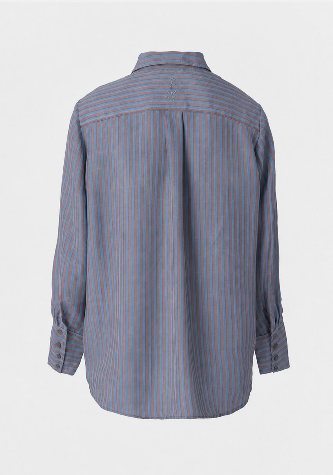 Shirt Simple Stripes Azure l Dusty Orchid