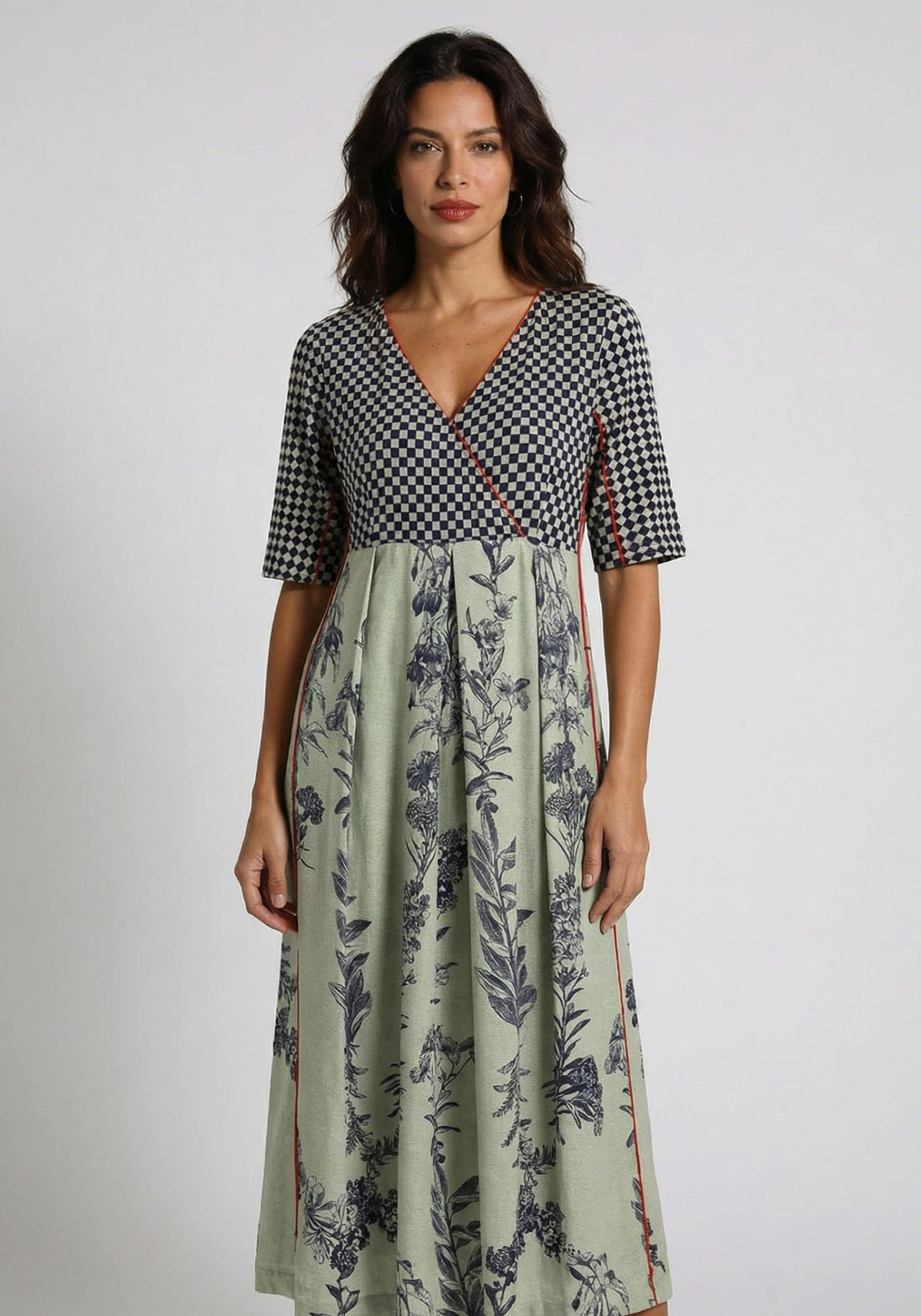 Dress Abyss Mini Checks Indigo