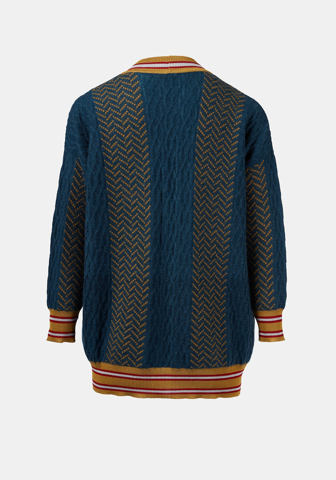 Cardigan Long Jacquard Cables