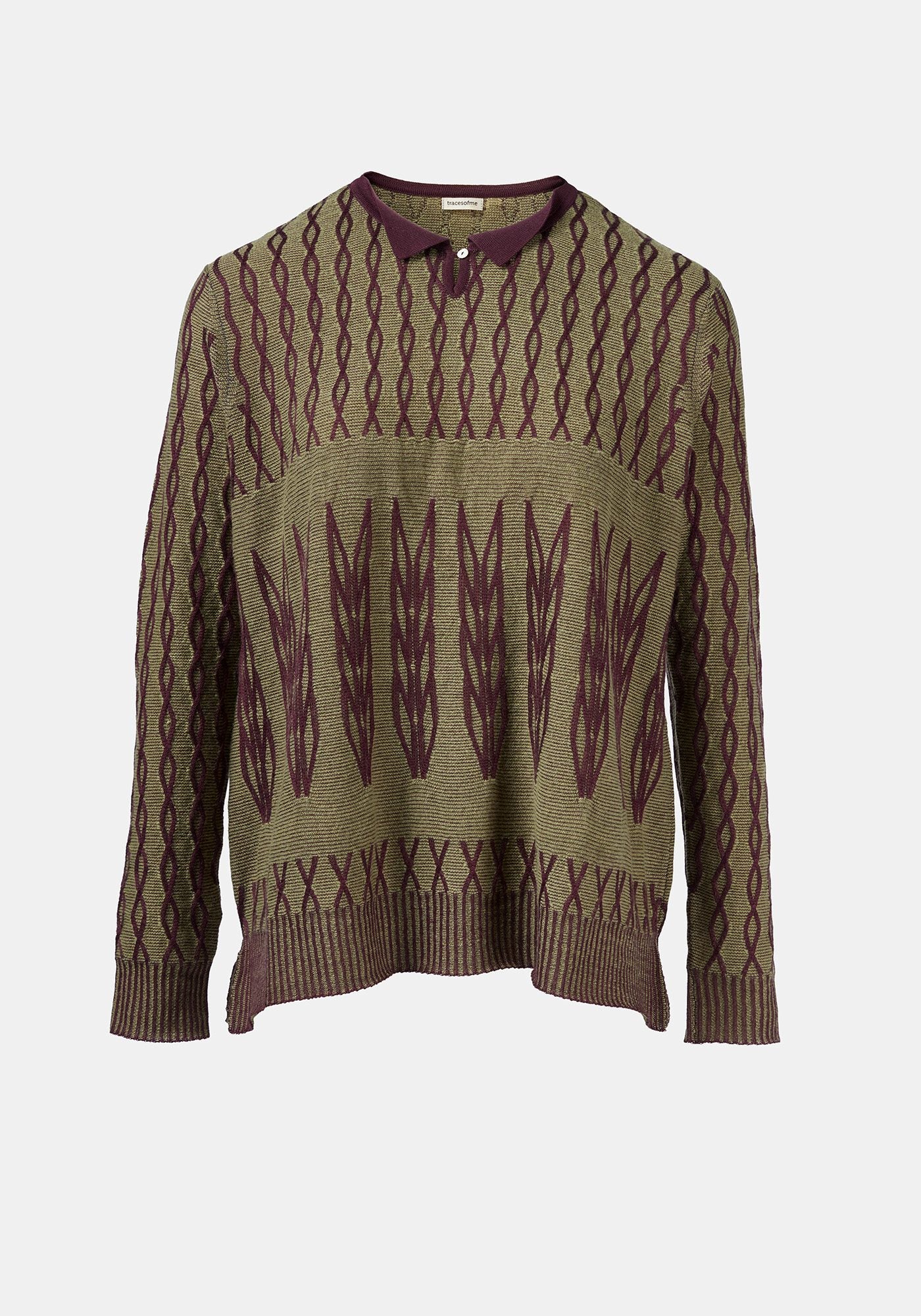 Top Key Polo Collar Sage Green