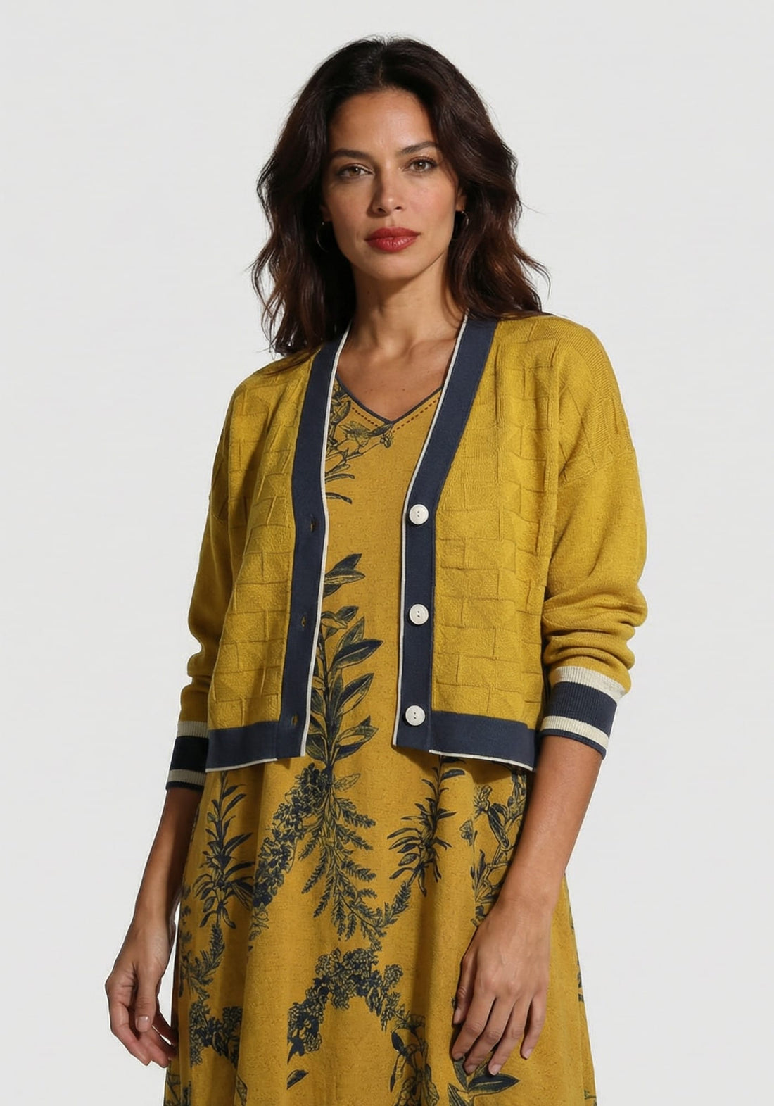 Cardigan Mini Diamonds Amber