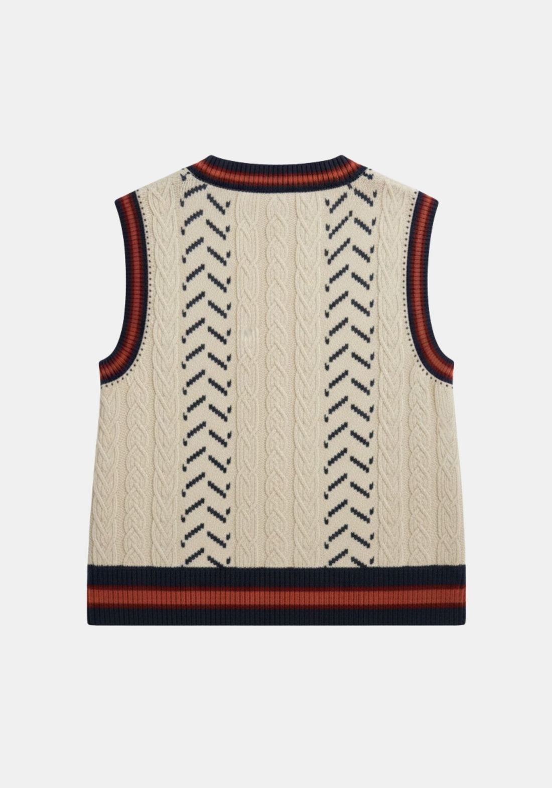 Vest Aloe Wash Jacquard Cable Aloe Wash