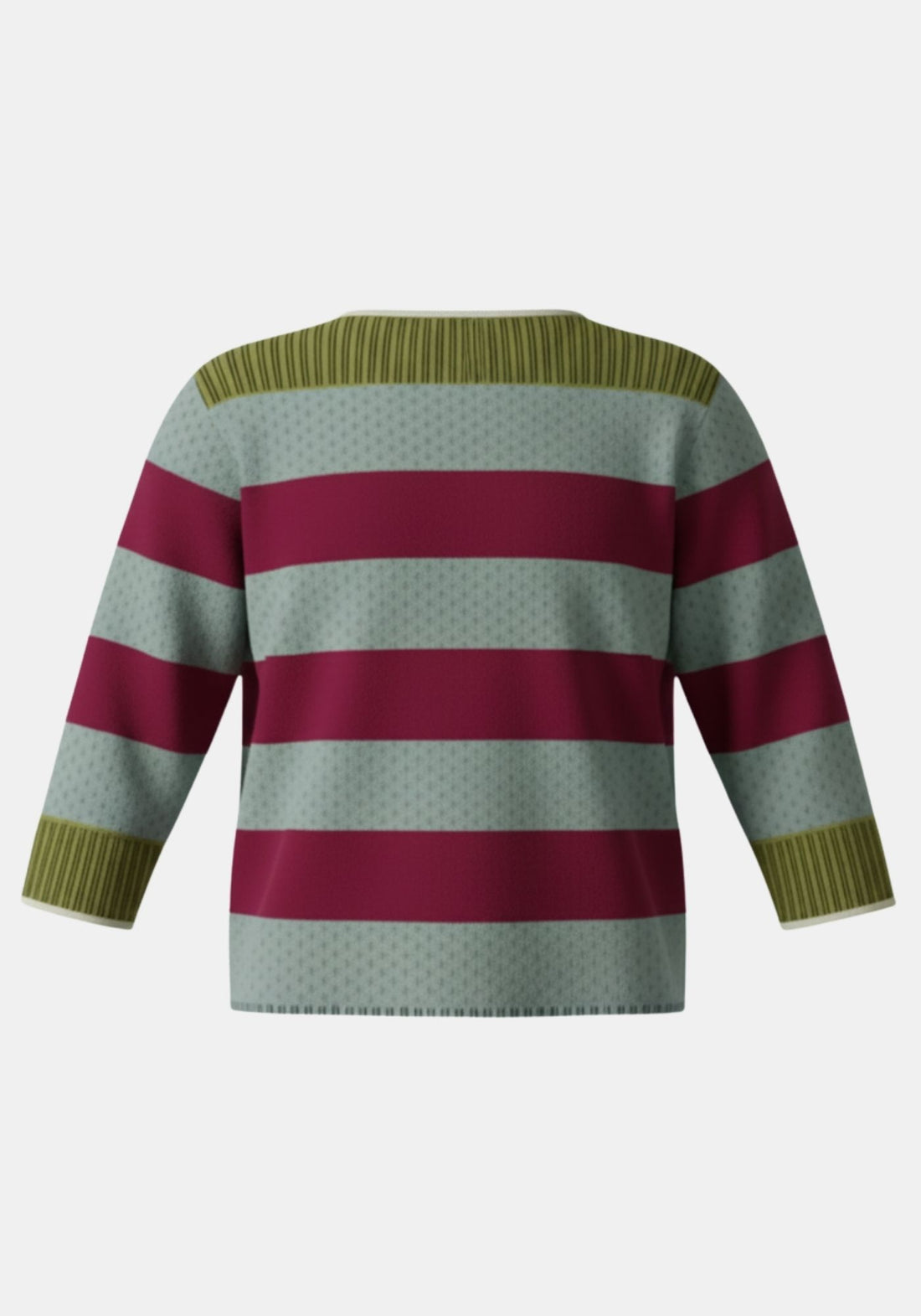 Jumper Pelican Stripes Beet Red l Jadeite