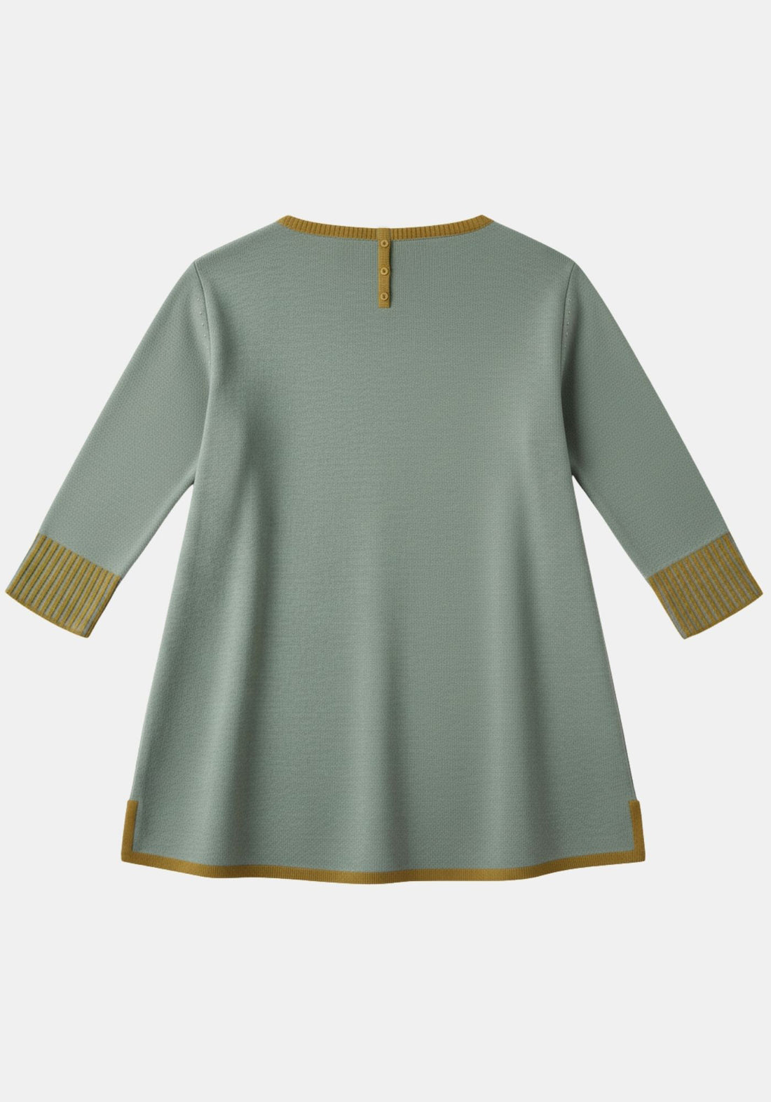 Top Key Round Neck Stripe Jadeite