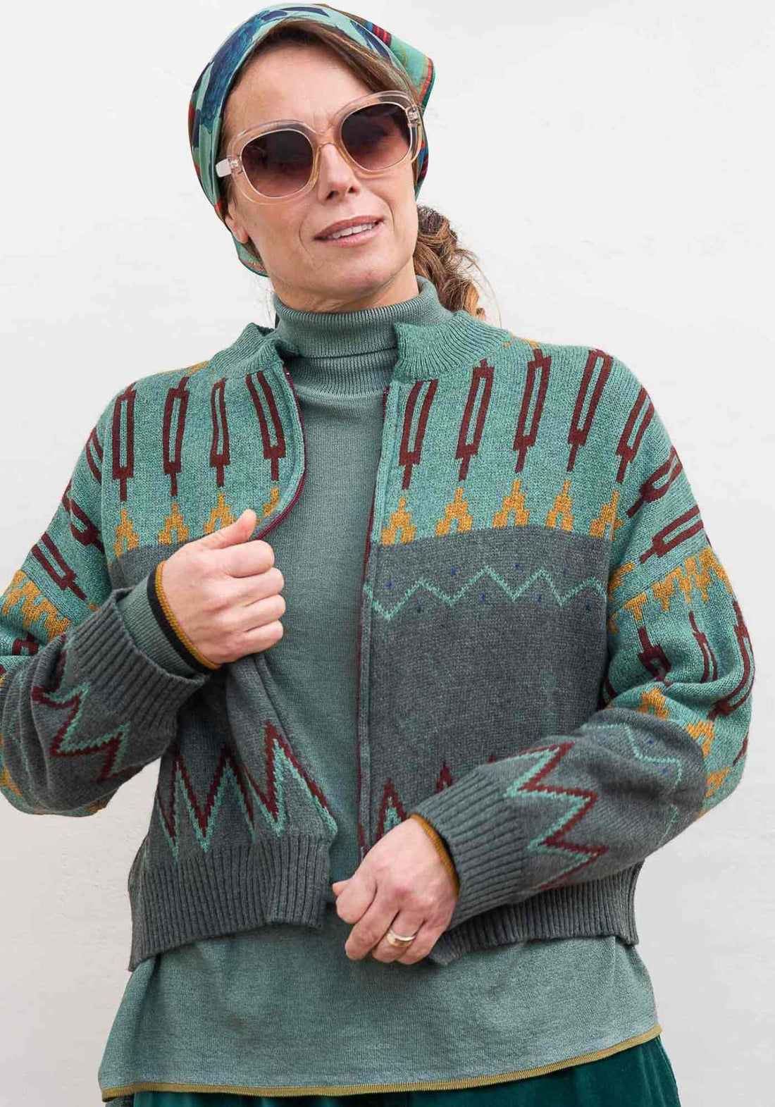 Bolero Moss Zip Malachite Green - Traces of Me